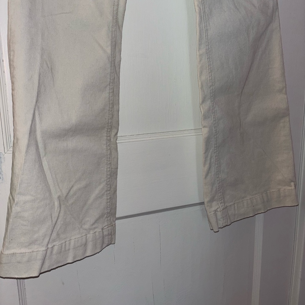 Vintage Y2K American Eagle Corduroy Mid-Rise White Pants - Picture 4 of 13